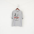 Walt Disney World By Hanes T-shirt da uomo XL Topolino vintage con grafica in cotone grigio