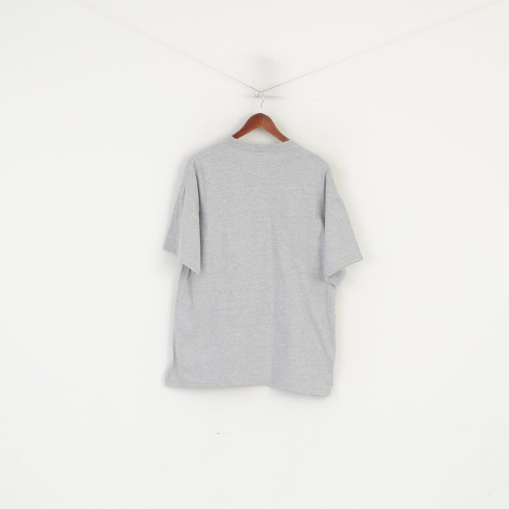 Walt Disney World By Hanes T-shirt da uomo XL Topolino vintage con grafica in cotone grigio