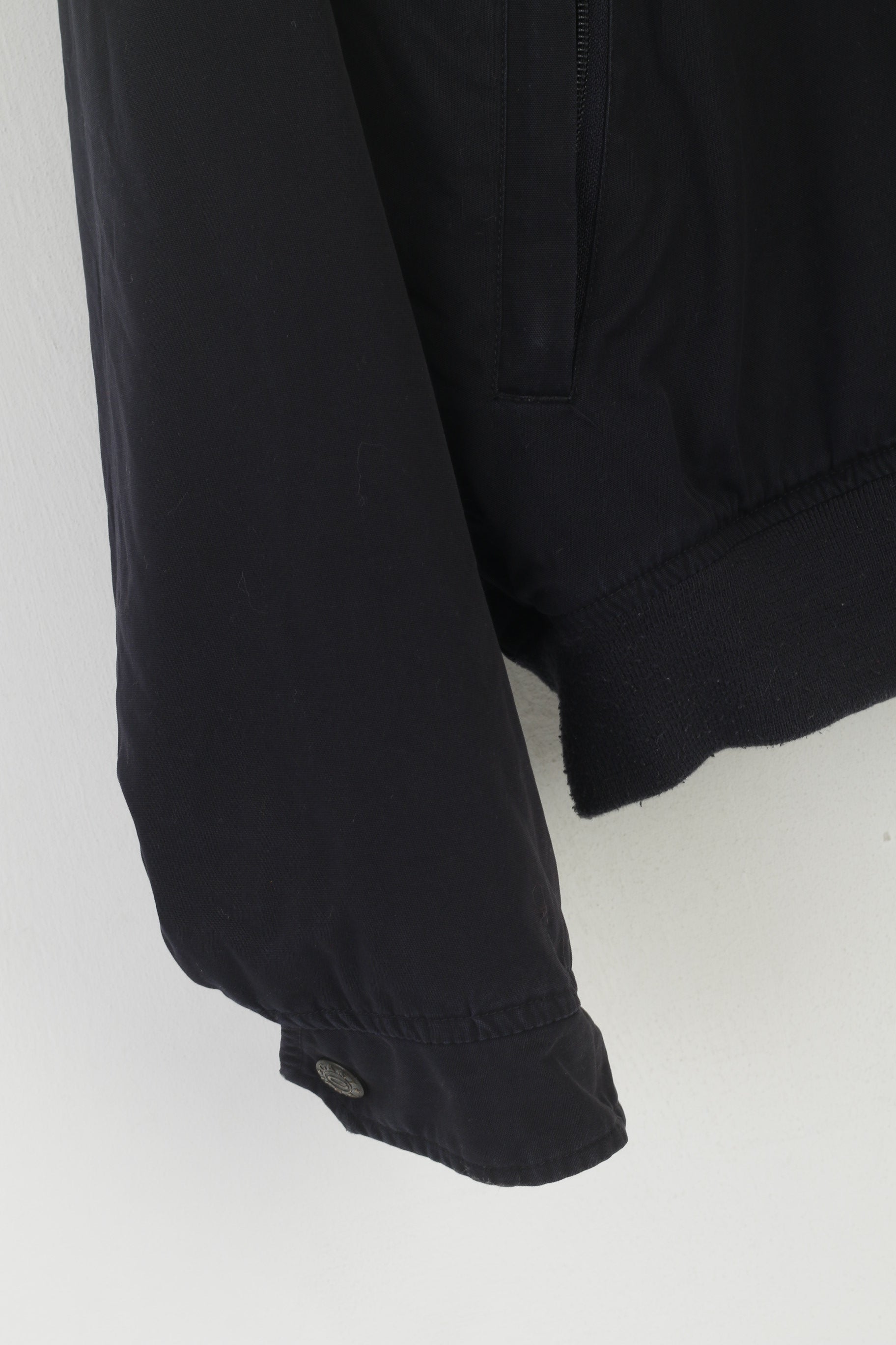 Gant USA Men XXL Jacket Navy 100% Cotton L.A. Bomber Full Zip Classic Top