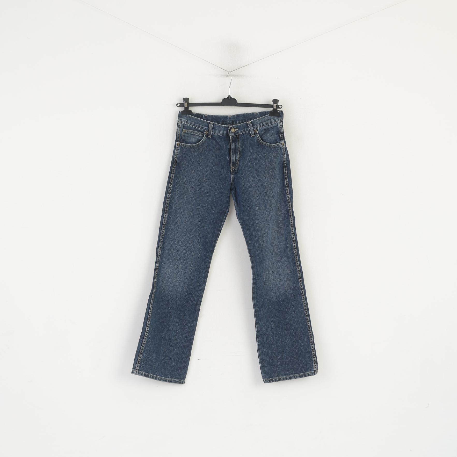 Pantaloni jeans Wrangler da donna 30 Pantaloni bootcut vintage in cotone denim blu scuro