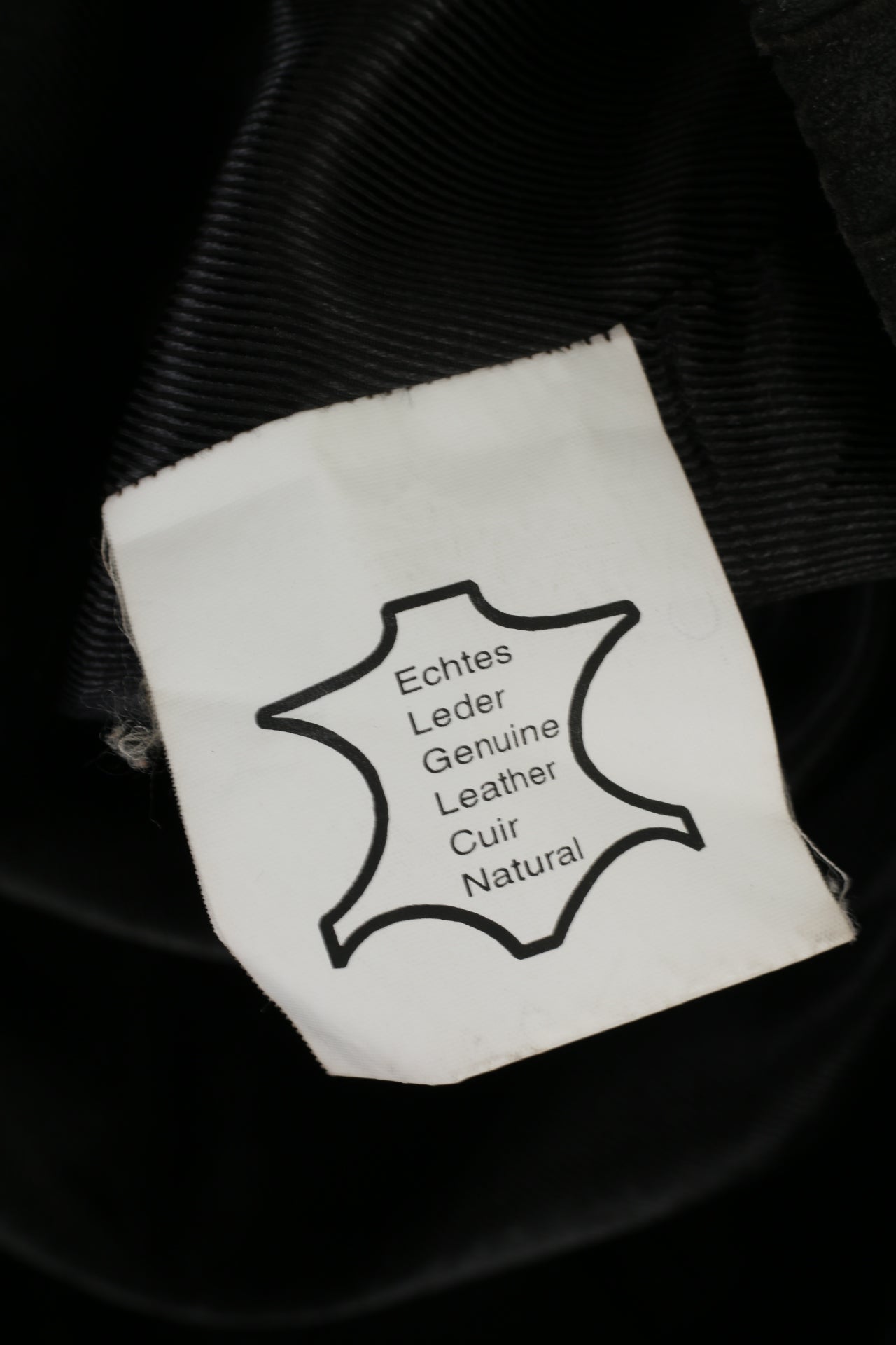 Leather Clothes By R&G Men 46 S Jacket Black Leather Detailed Shiny Aztec Bomber Top