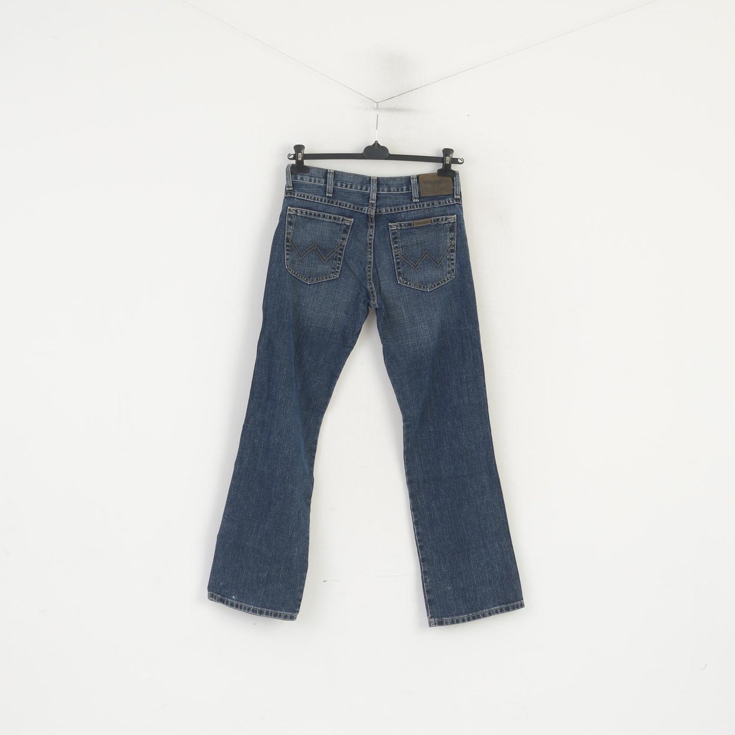 Wrangler Women 30 Jeans Trousers Navy Denim Cotton Vintage Bootcut Pants