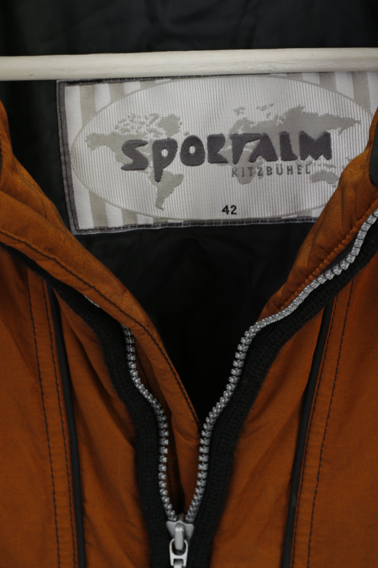 Sportalm Kitzbuhel Womens 42 XL Jacket Gold Green Tyrol Folk Pullover Ski Top