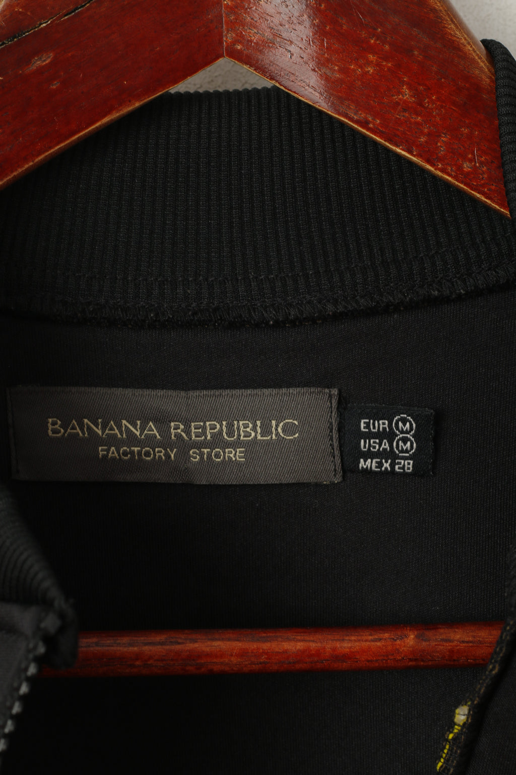 Banana Republic Donna M (S) Giacca in schiuma Nera Surf Zip Up Factory Store Top