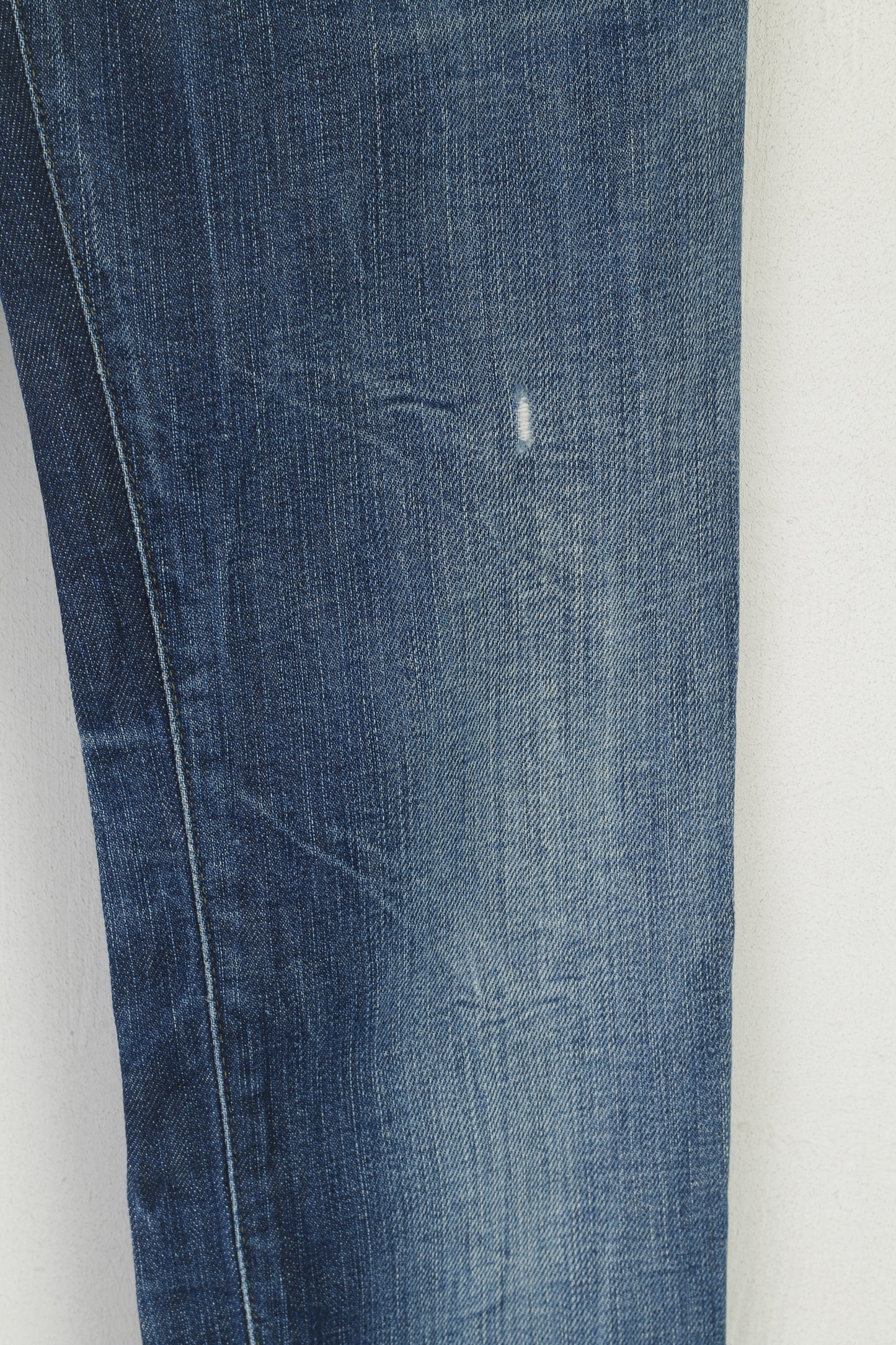 Diesel Women 25 Jeans Trousers Blue Denim Matic Wash Long Stretch Pants