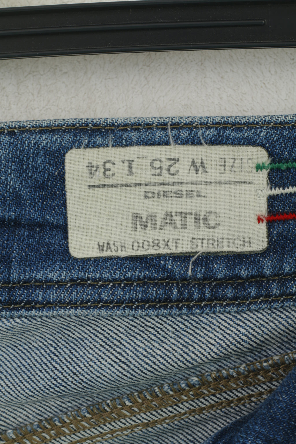 Diesel Women 25 Jeans Trousers Blue Denim Matic Wash Long Stretch Pants