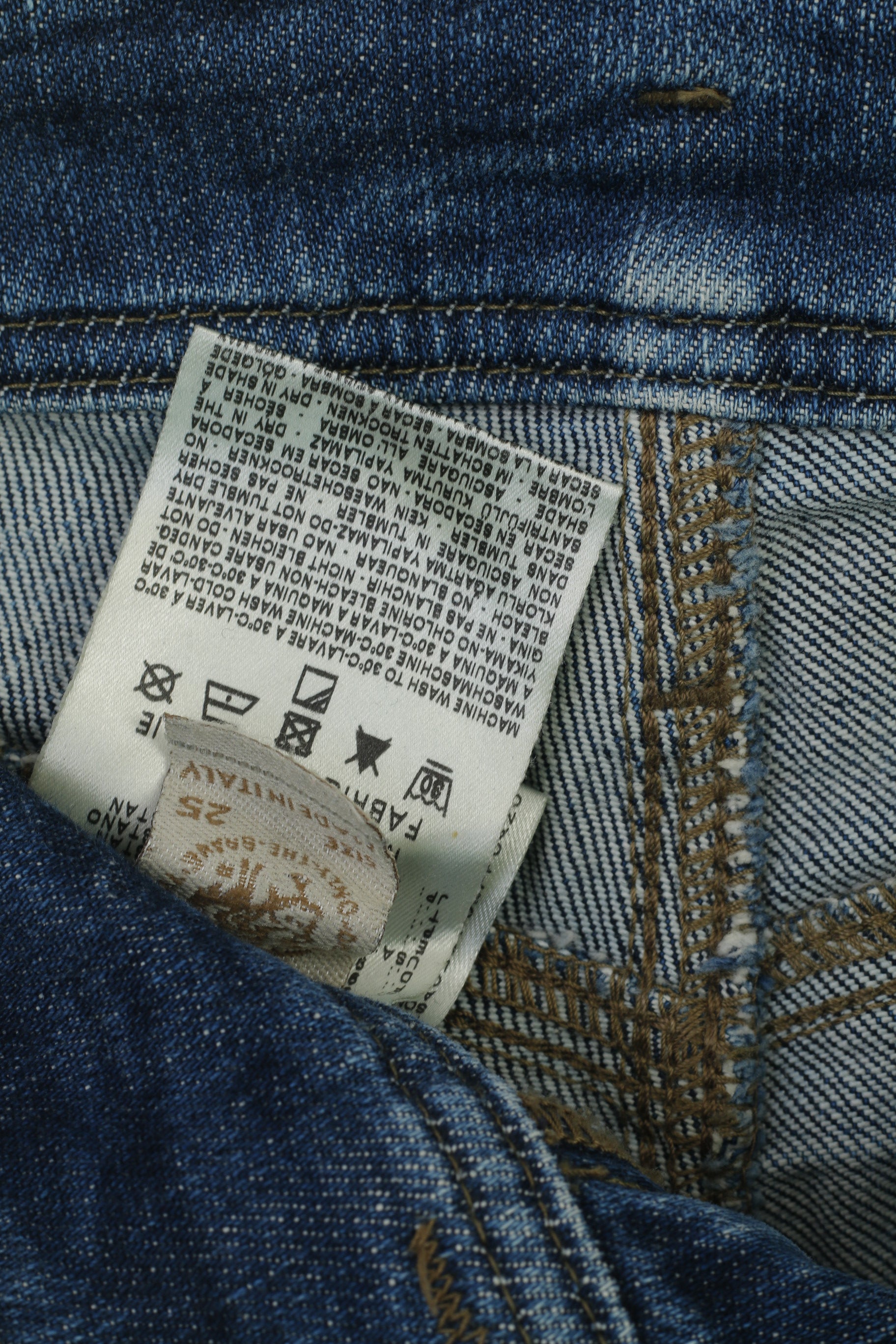 Diesel Women 25 Jeans Trousers Blue Denim Matic Wash Long Stretch Pants