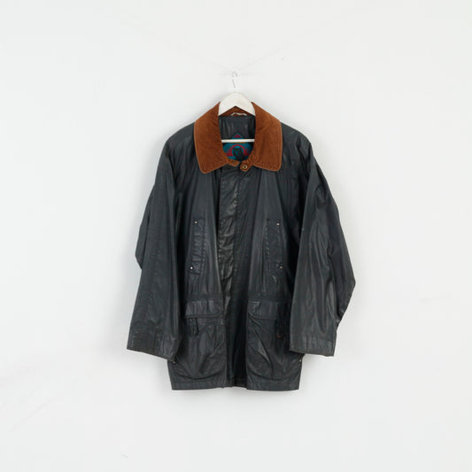 C&amp;A Angelo Litrico National Park Homme M (XL) Veste Coton Noir Wax Classique Zip Up Top
