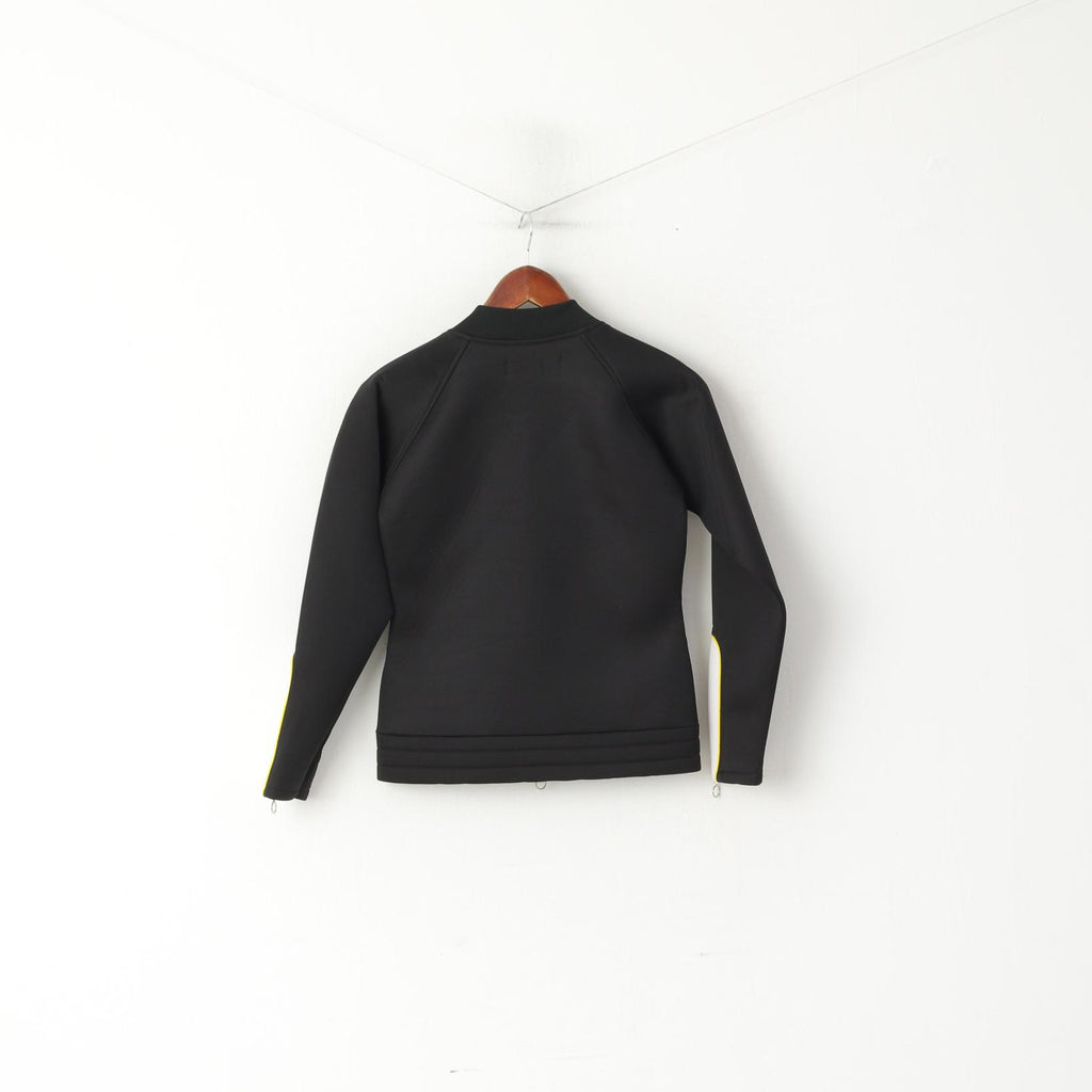 Banana Republic Donna M (S) Giacca in schiuma Nera Surf Zip Up Factory Store Top