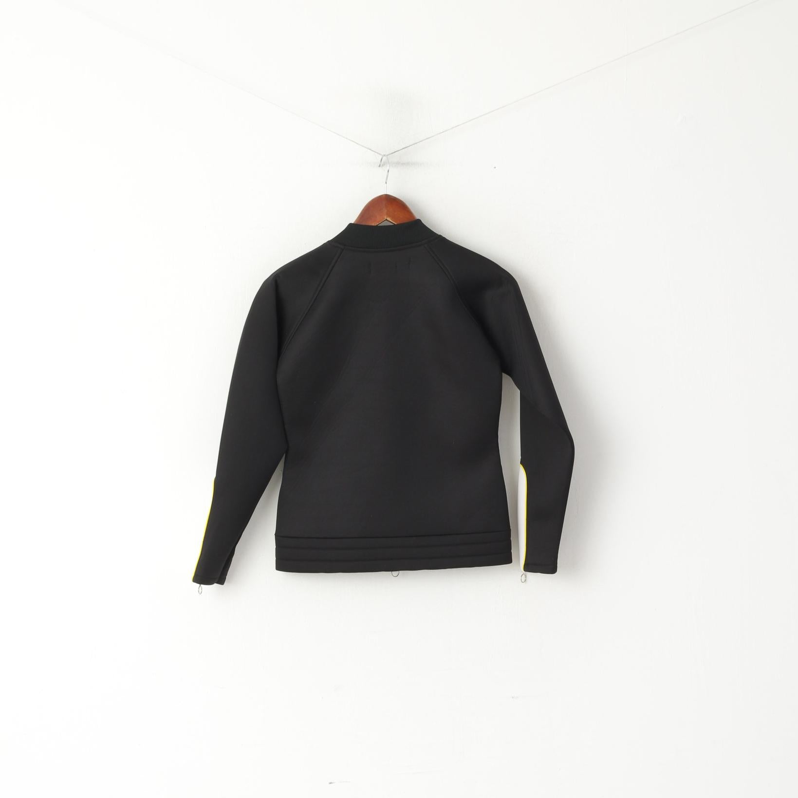 Banana Republic Donna M (S) Giacca in schiuma Nera Surf Zip Up Factory Store Top