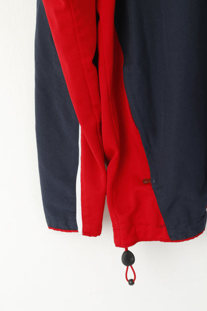 Jako Men XL Jacket Vintage Navy Sportswear Full Zipper One Activewear Track Top