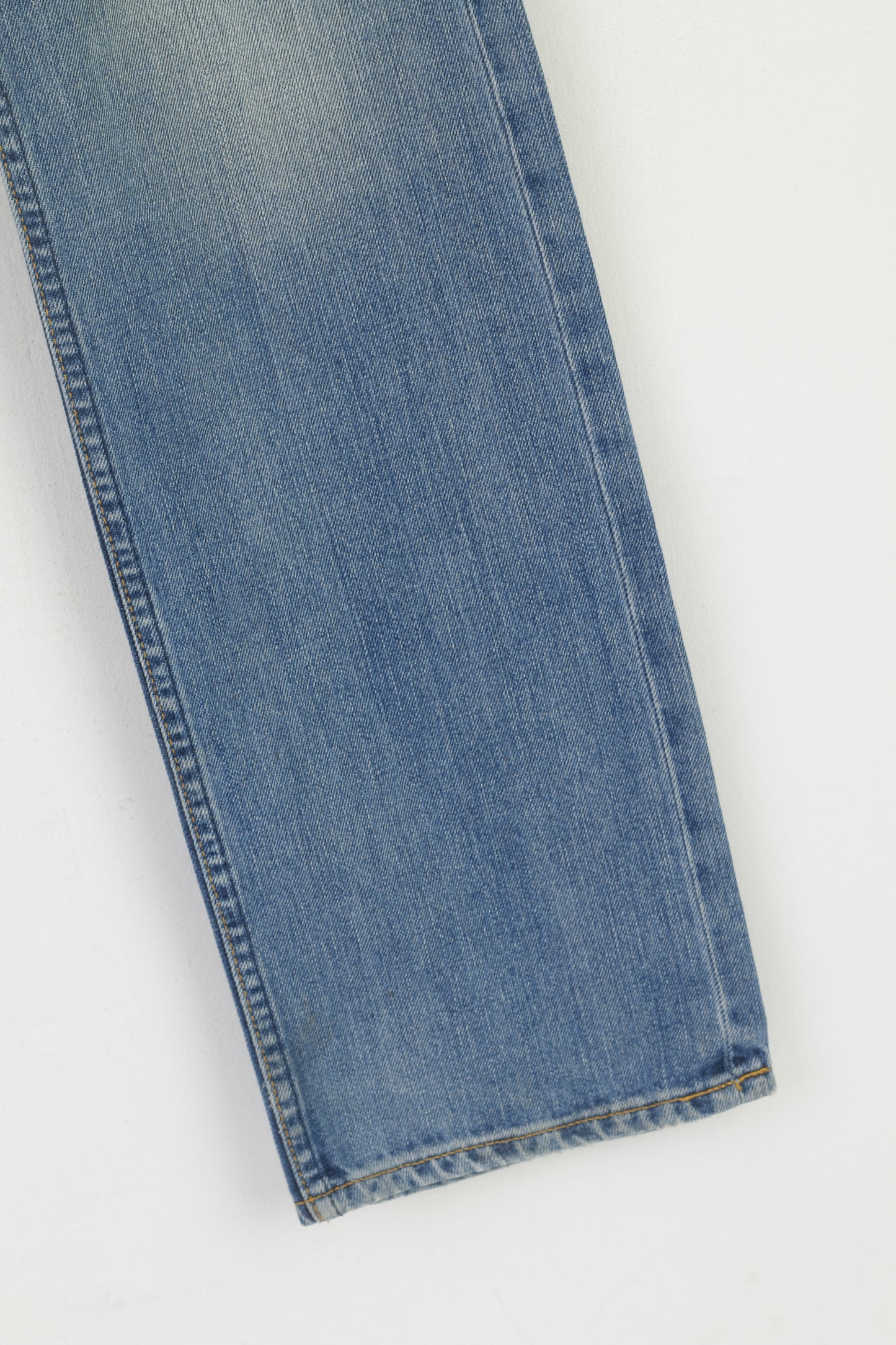 Lee Men 33 Jeans Trousers Blue Cotton Zed Classic Straight Slim Leg Vintage Pants