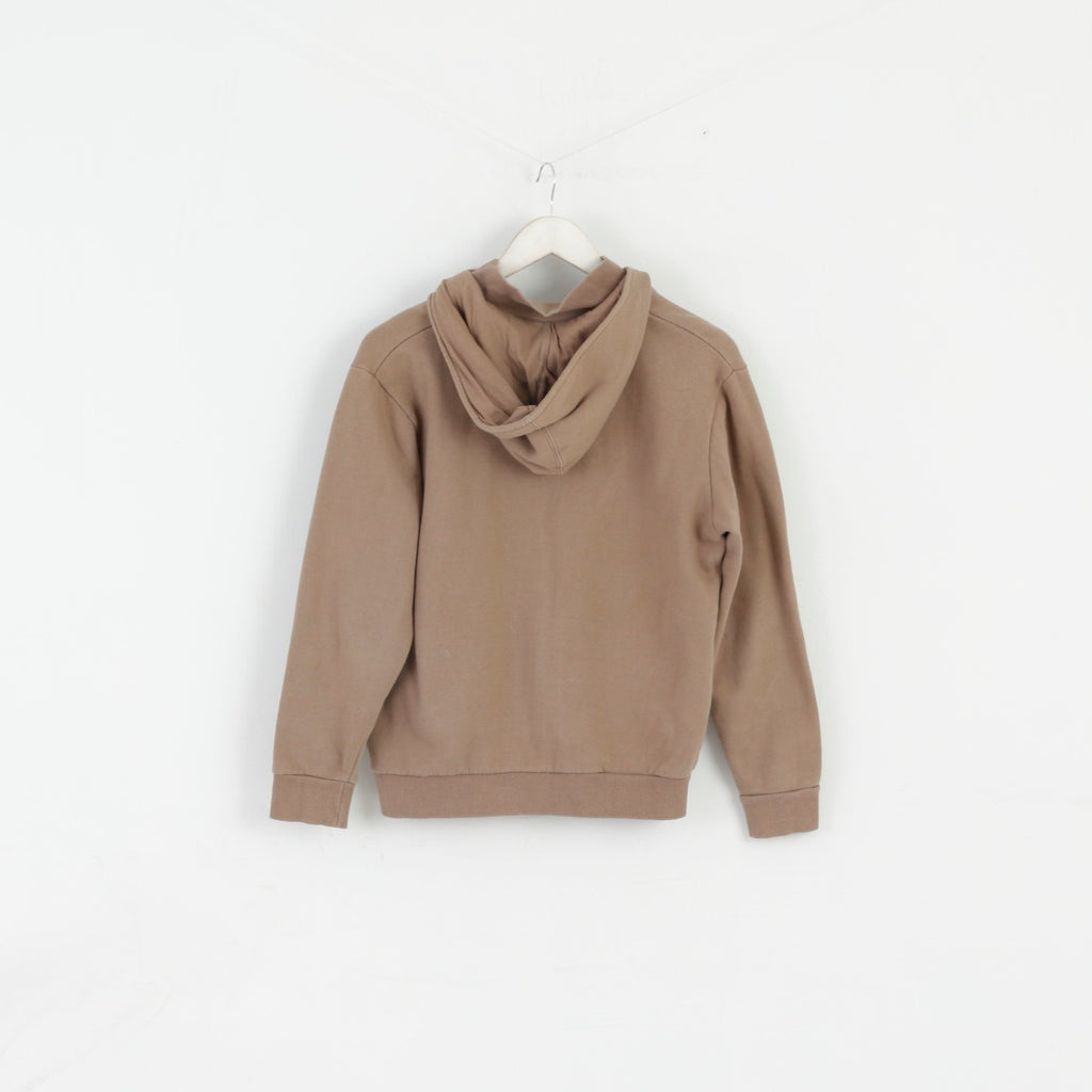 Reebok Garçons 13 14 Âge 164 Sweat Kaki Fermeture Éclair Complète Sweat À Capuche Haut De Sport