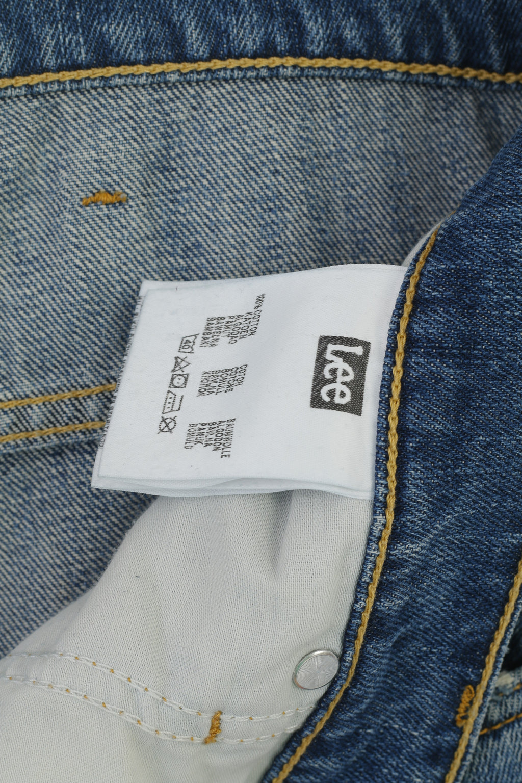 Lee Men 33 Jeans Trousers Blue Cotton Zed Classic Straight Slim Leg Vintage Pants