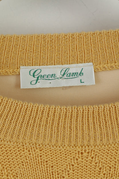 Maglione da uomo Green Lamb L. Top con sistema a membrana in lana Permatex con diamanti gialli