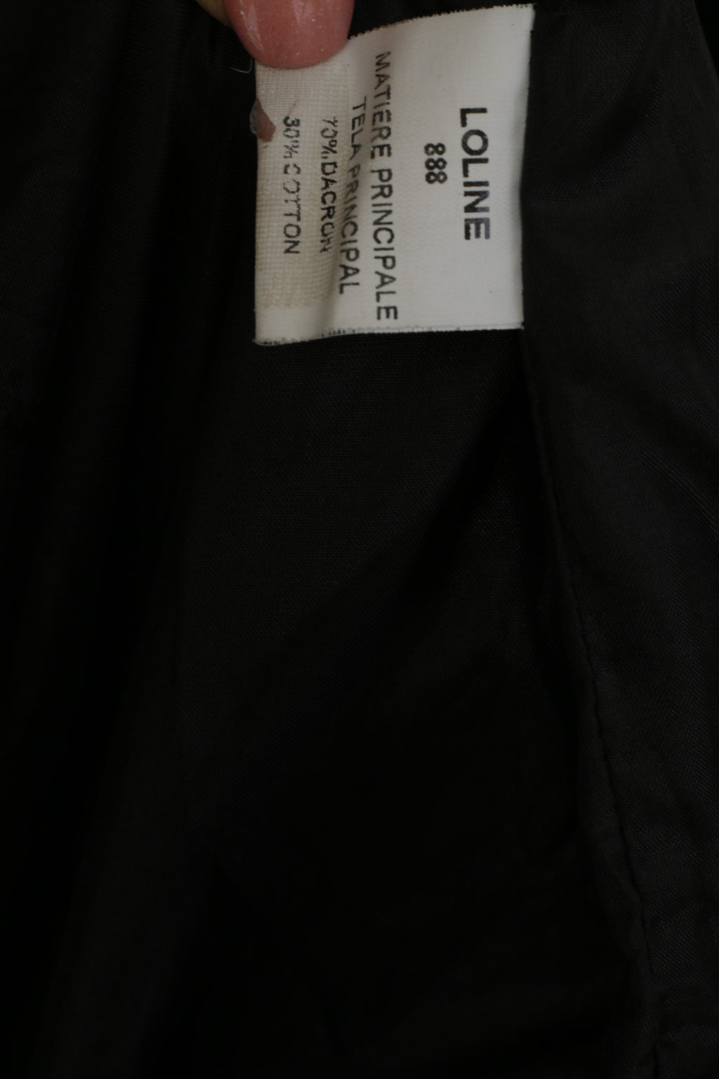 LOLINE Women S Coat Black Dacron Elegant Snaps Single Breasted Patchwork Top