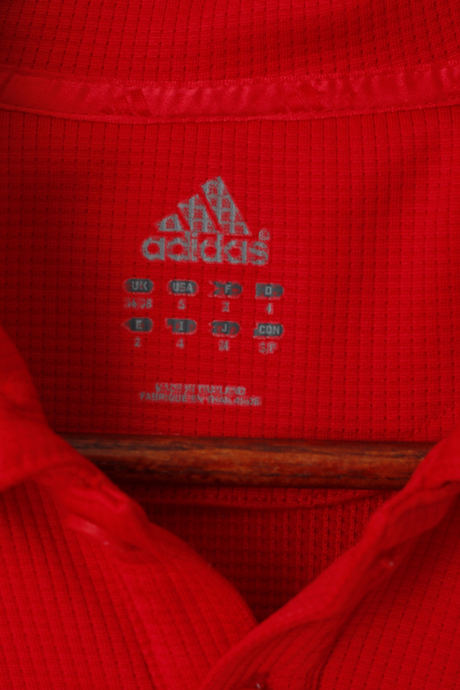 Adidas Polo Homme Rouge Deutscher German Fussball Bund 2005 Jersey Top