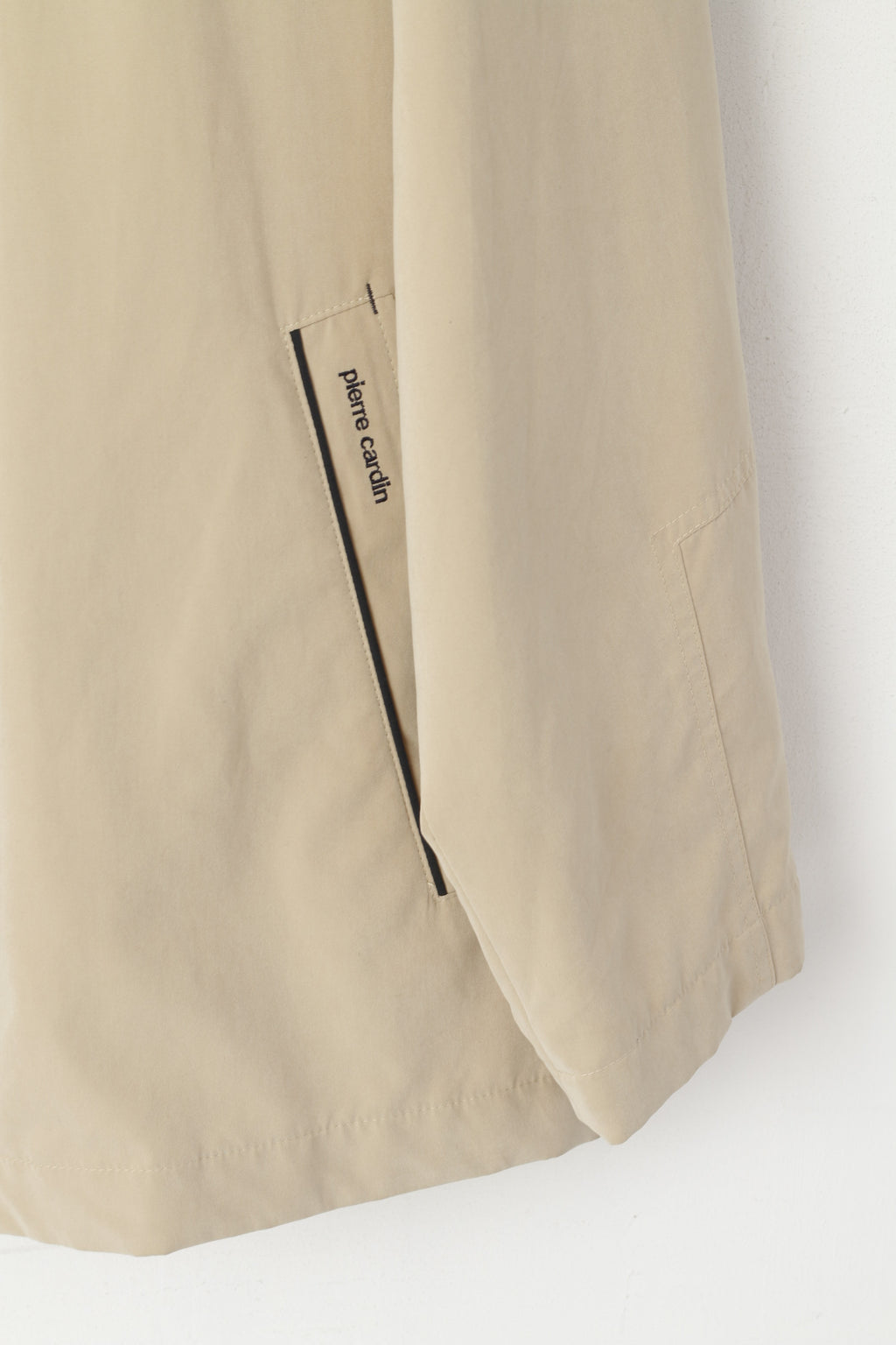 Pierre Cardin Giacca da uomo 58 XXL Beige Casual Leggera con cerniera Funkcional Top