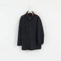 Chevy Men 50 L Jacket Black Harrington Padded Removable Lining Zippered Casual Top