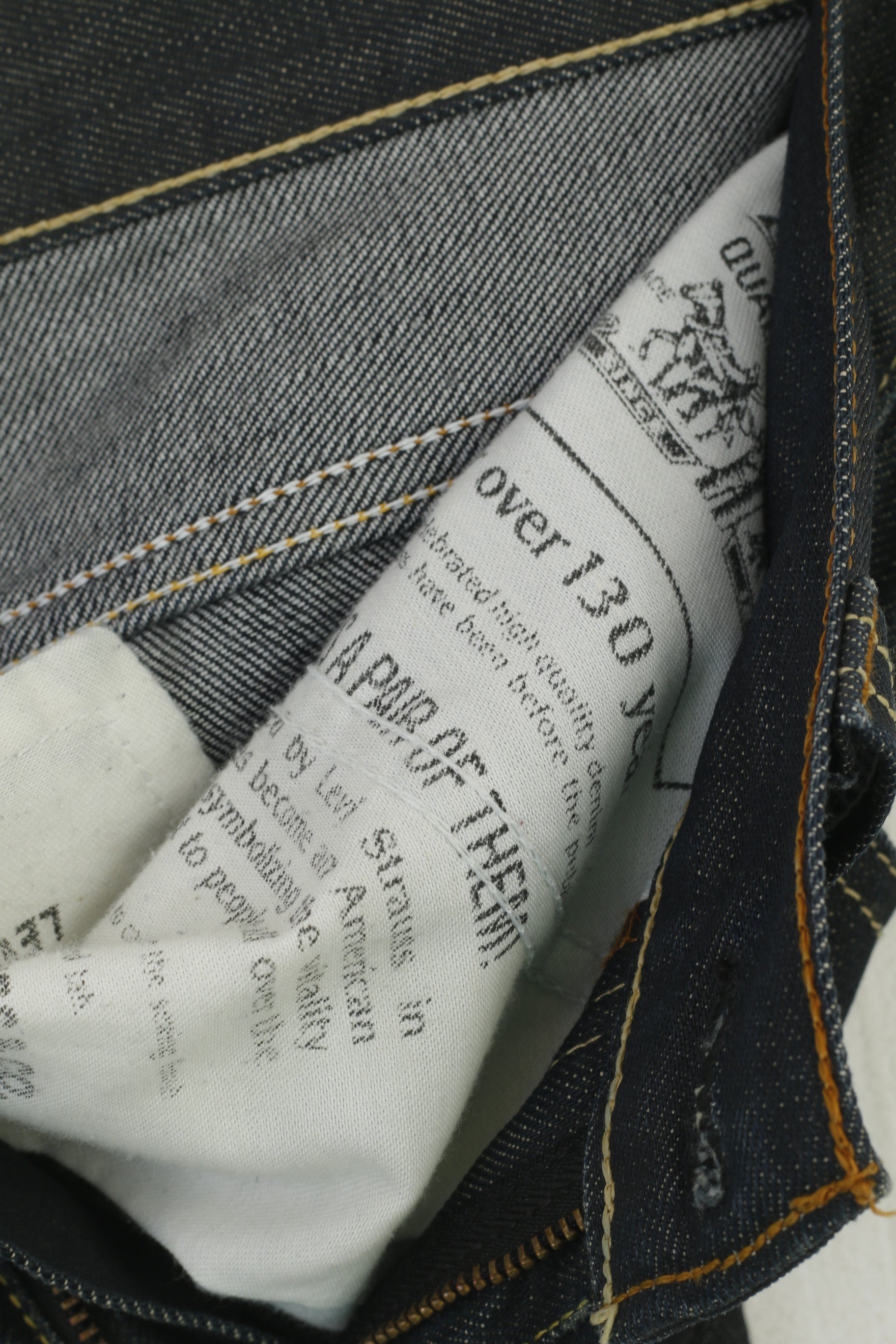 Levi's 511 Men 31 Jeans Pantalon Bleu Marine Coton Slim Denim Pantalon Classique