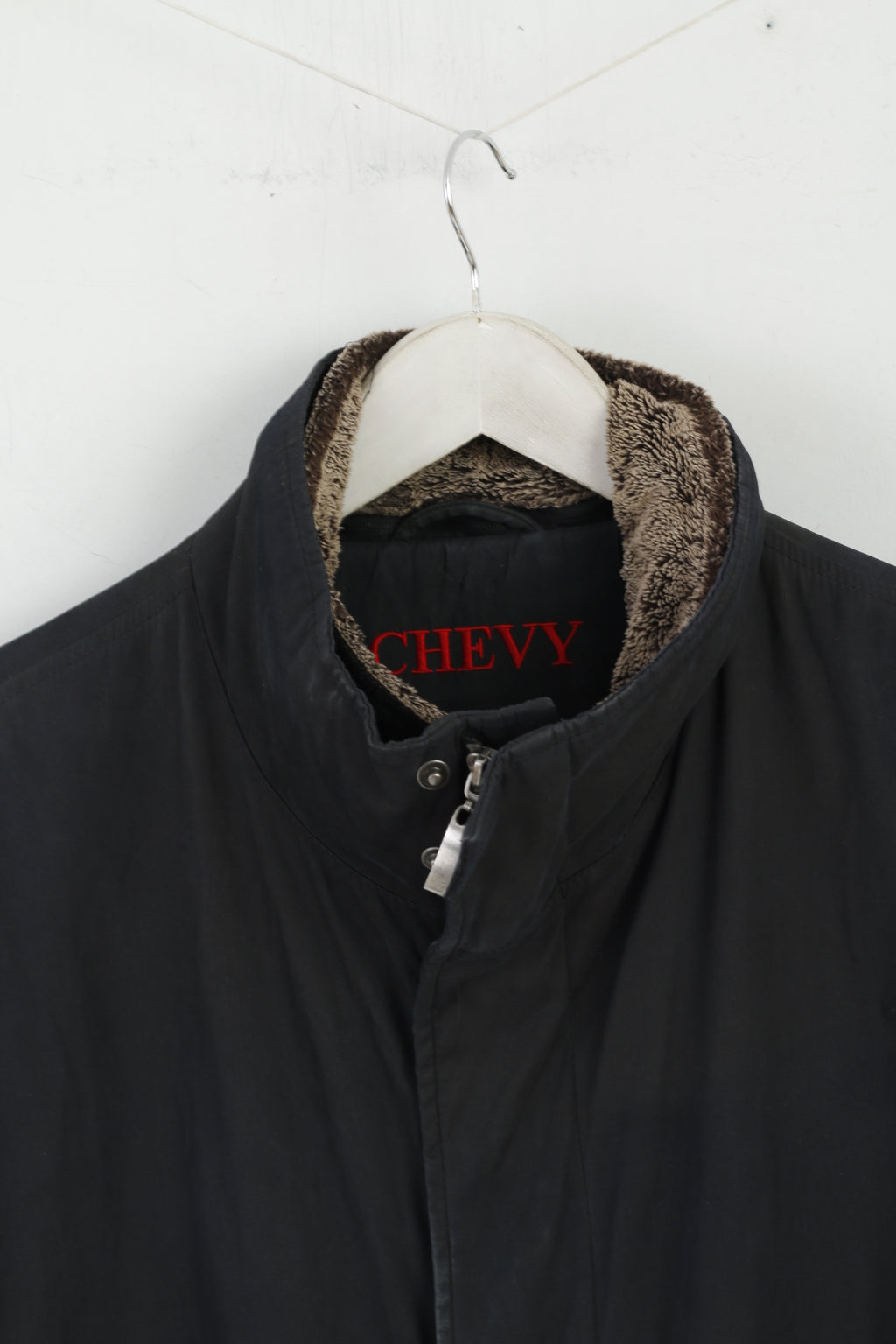 Giacca Chevy da uomo 50 L nera Harrington imbottita fodera rimovibile con cerniera Top casual