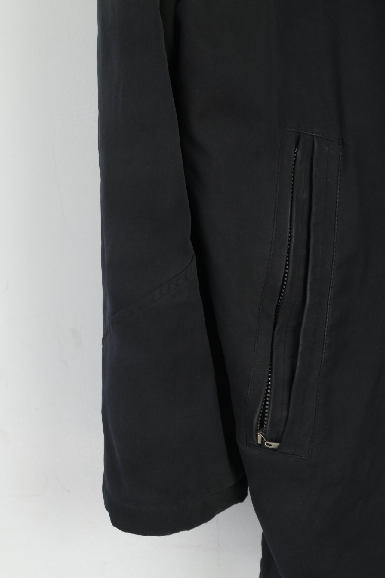 Giacca Chevy da uomo 50 L nera Harrington imbottita fodera rimovibile con cerniera Top casual