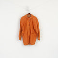 Head Femmes 40 12 Veste Vintage Orange Fermeture Éclair Complète Épaulettes Sportswear