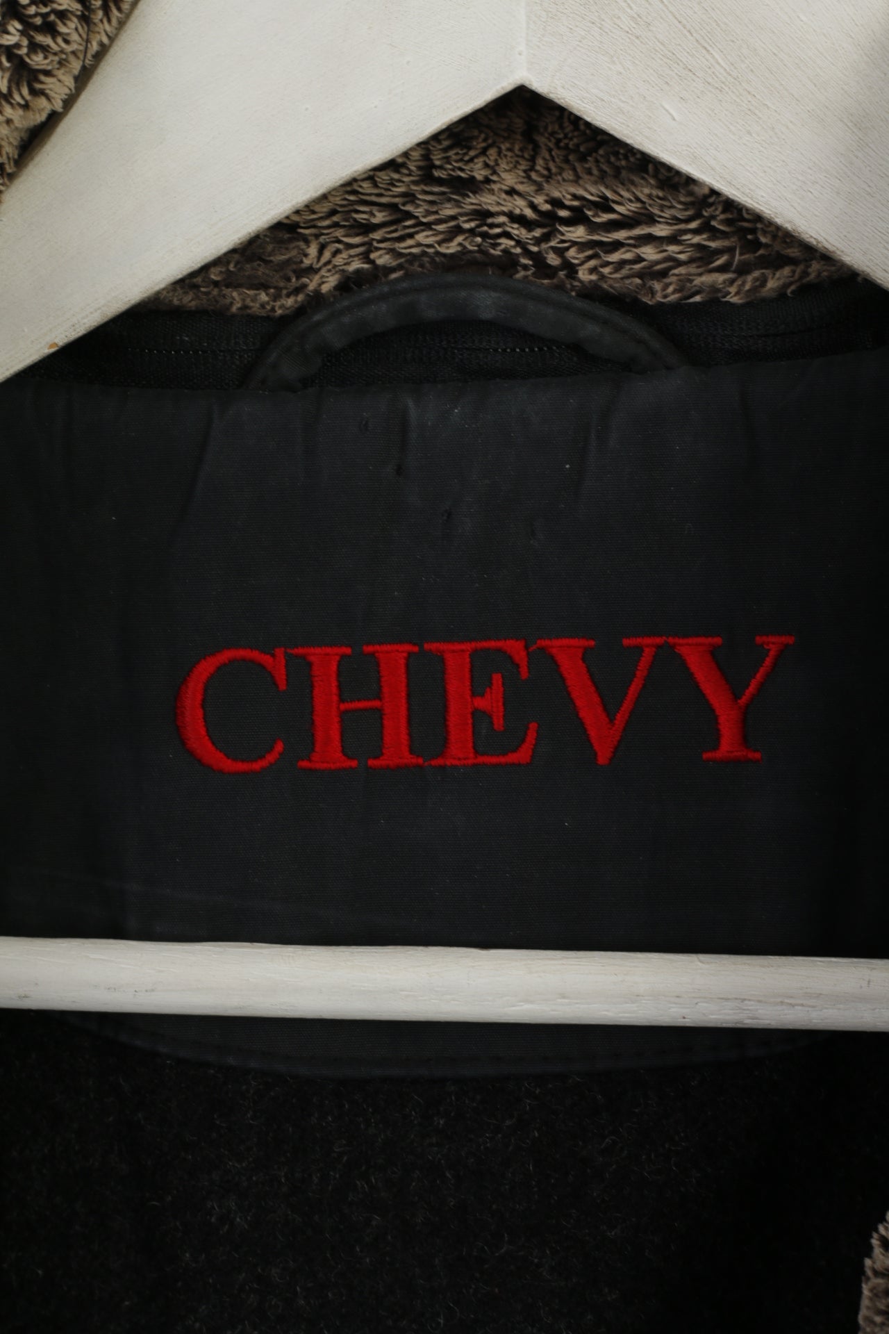 Giacca Chevy da uomo 50 L nera Harrington imbottita fodera rimovibile con cerniera Top casual