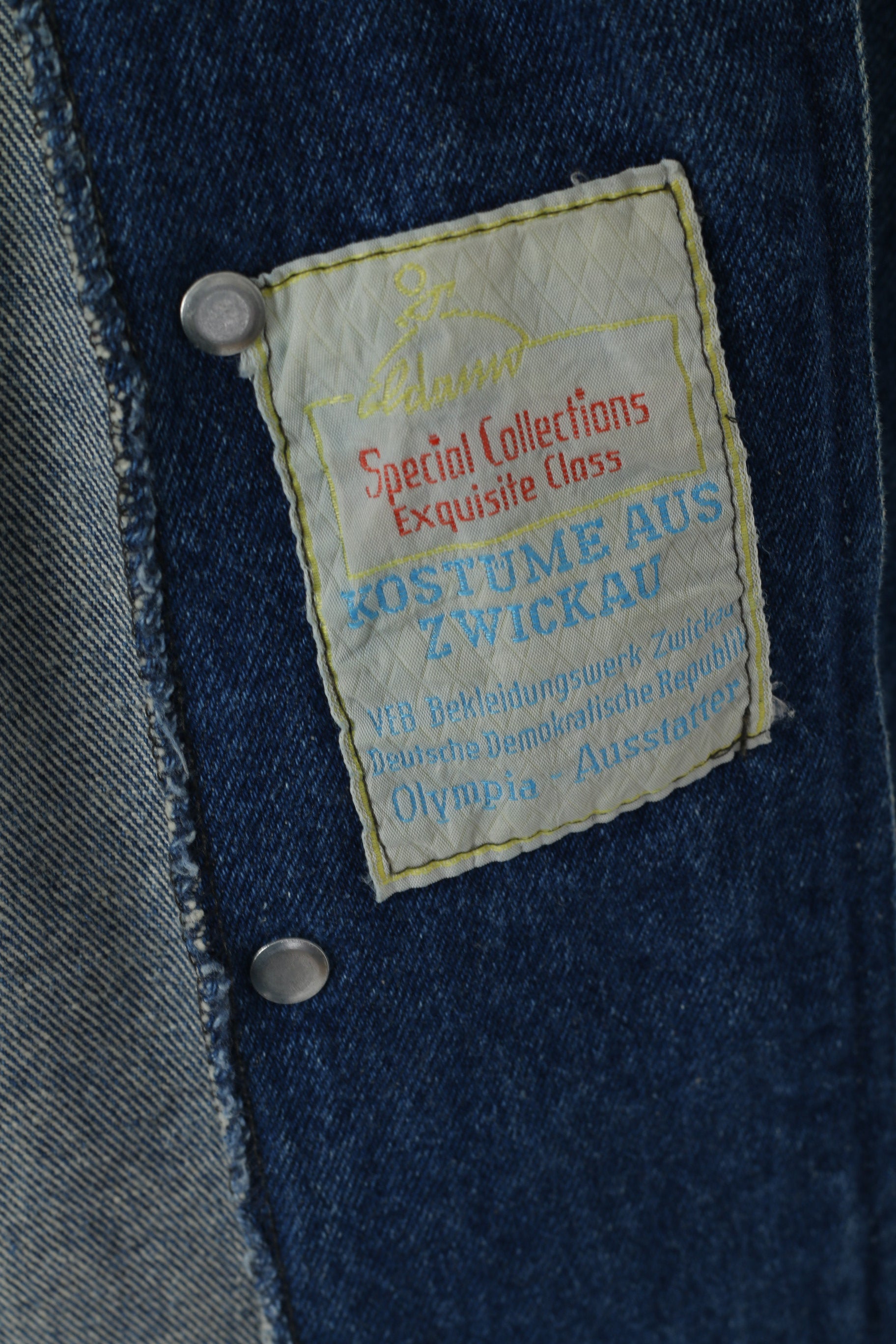 Collections spéciales classe exquise femmes M 94 veste Denim jean coton Vintage