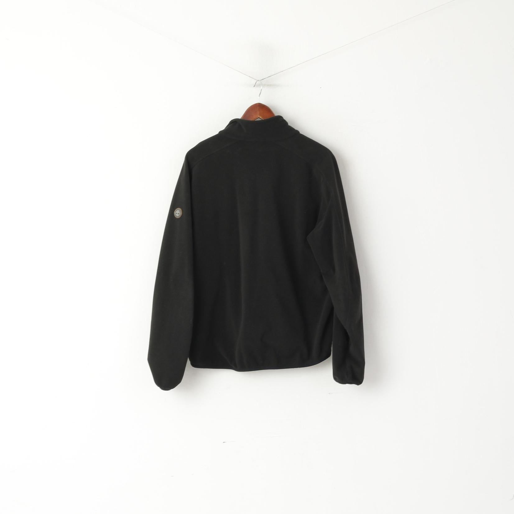 Timberland Women L Jacket Black Windstopper Outdoor Full Zipper Top