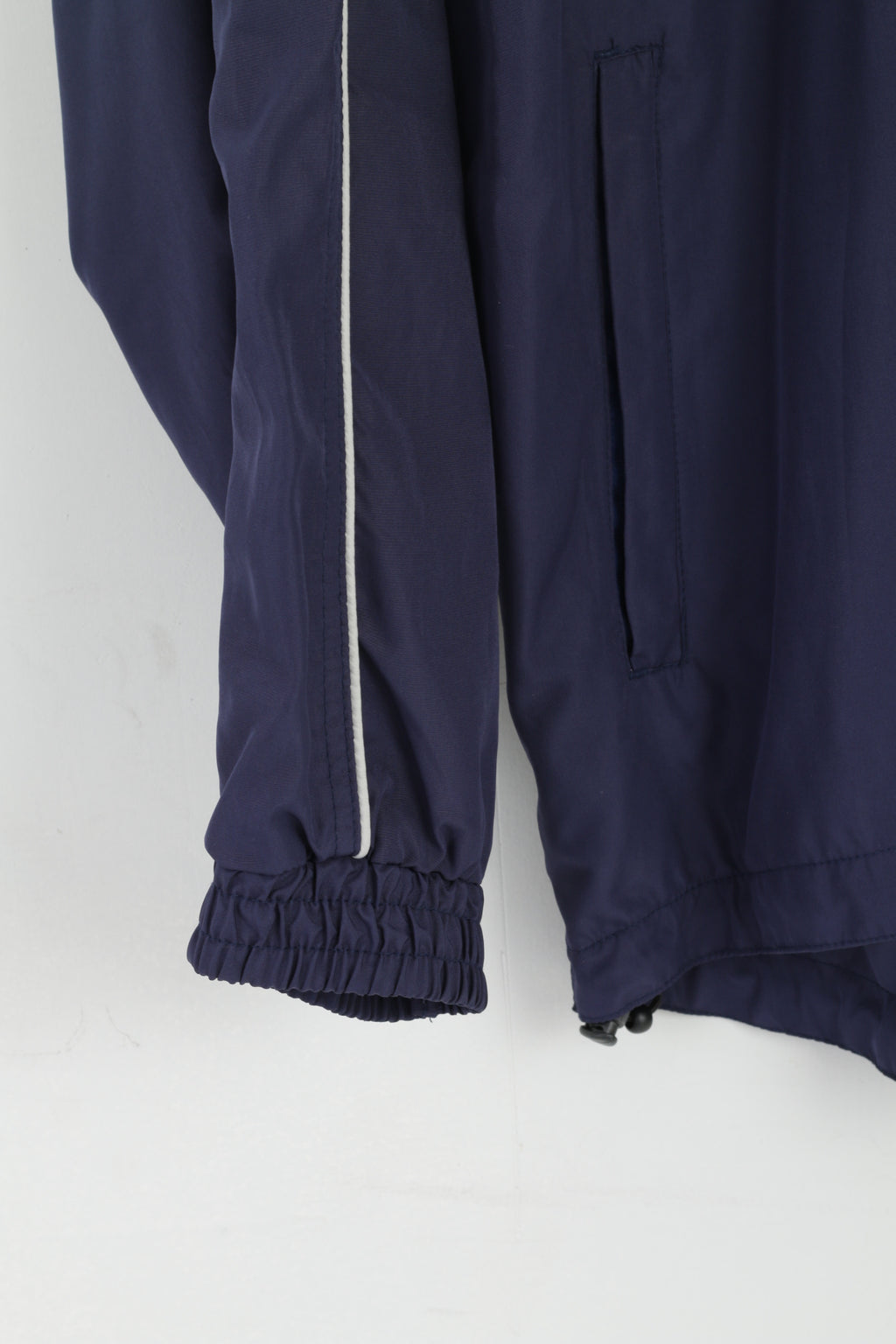 Umbro Giacca da uomo S (M) Bomber sportivo attivo foderato in rete blu scuro con cerniera