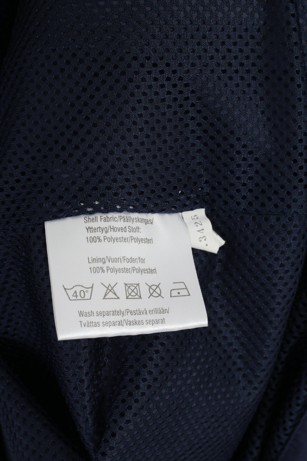 Umbro Giacca da uomo S (M) Bomber sportivo attivo foderato in rete blu scuro con cerniera