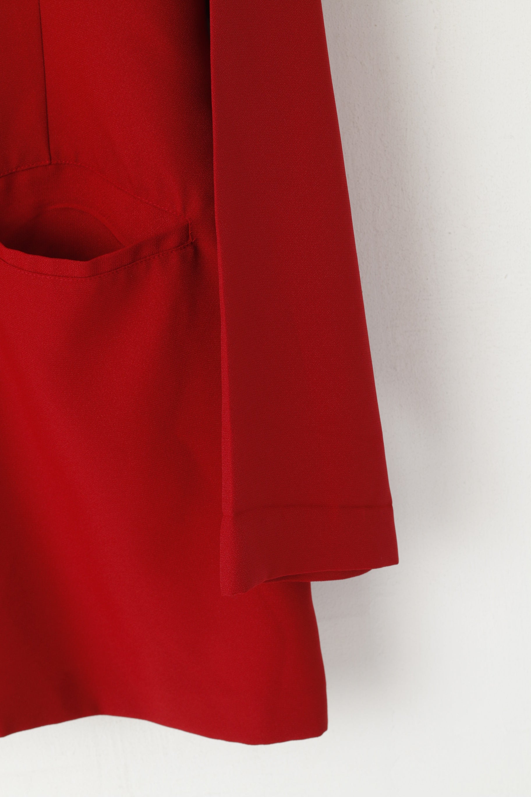 Collezione Jacqueline de Young Donna L Blazer Maroon Shiny retro Camicetta Top