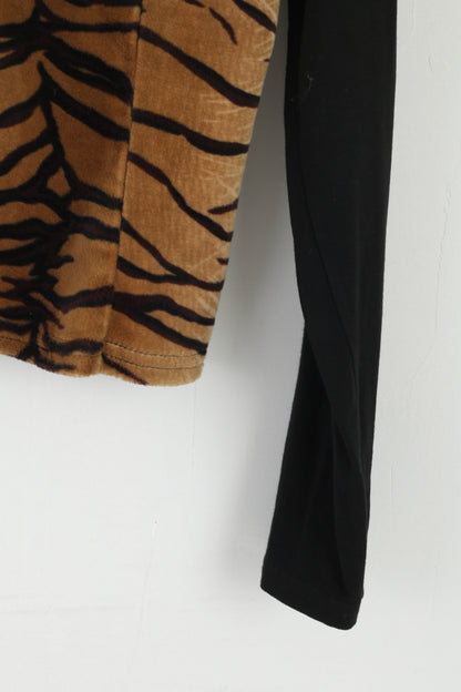 Camicia da donna Modelli Paris Maglietta marrone a maniche lunghe Gijebard Cheetah