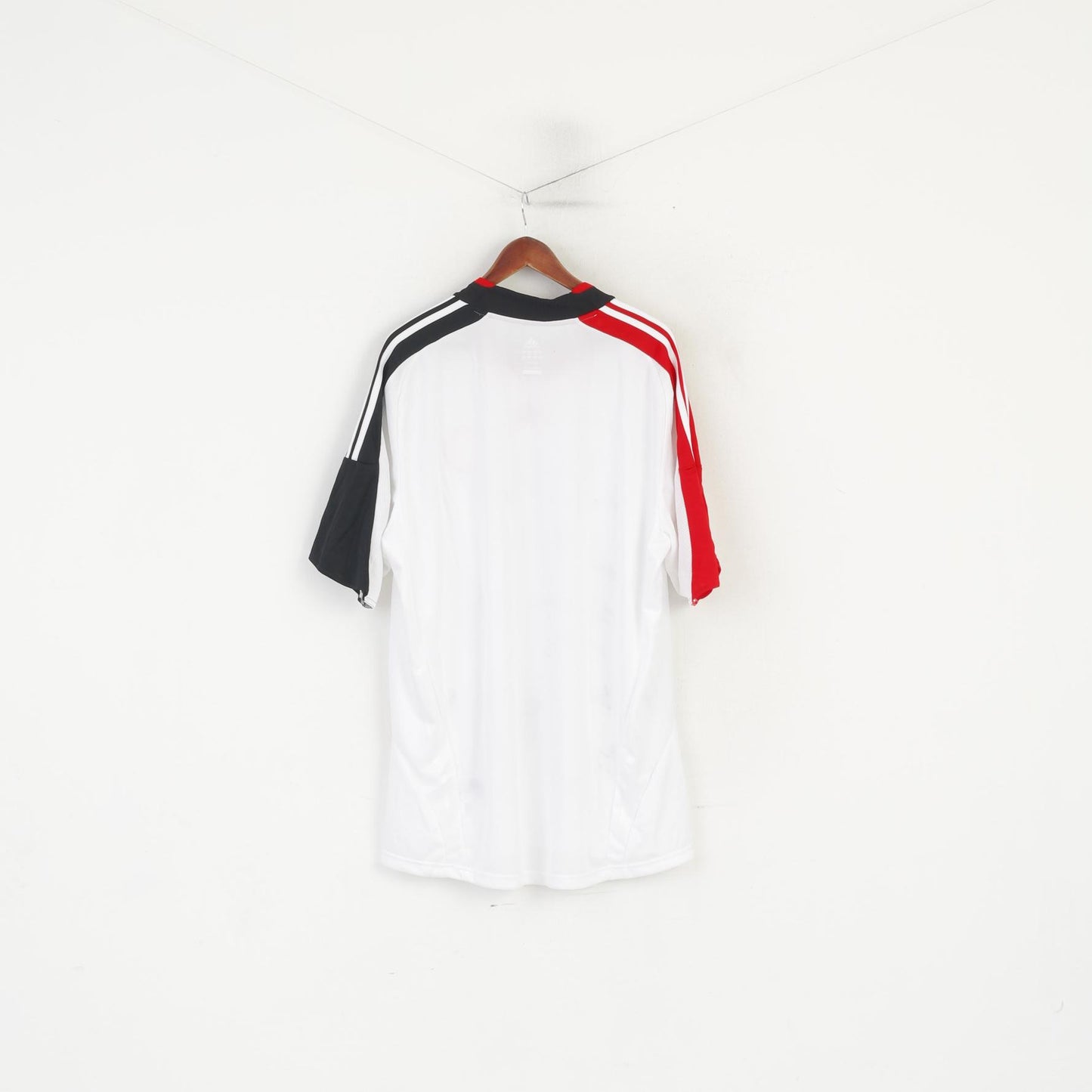 Maglia da calcio Adidas XXL da uomo bianca 1. FCN Nurnberg Vintage Team Singned