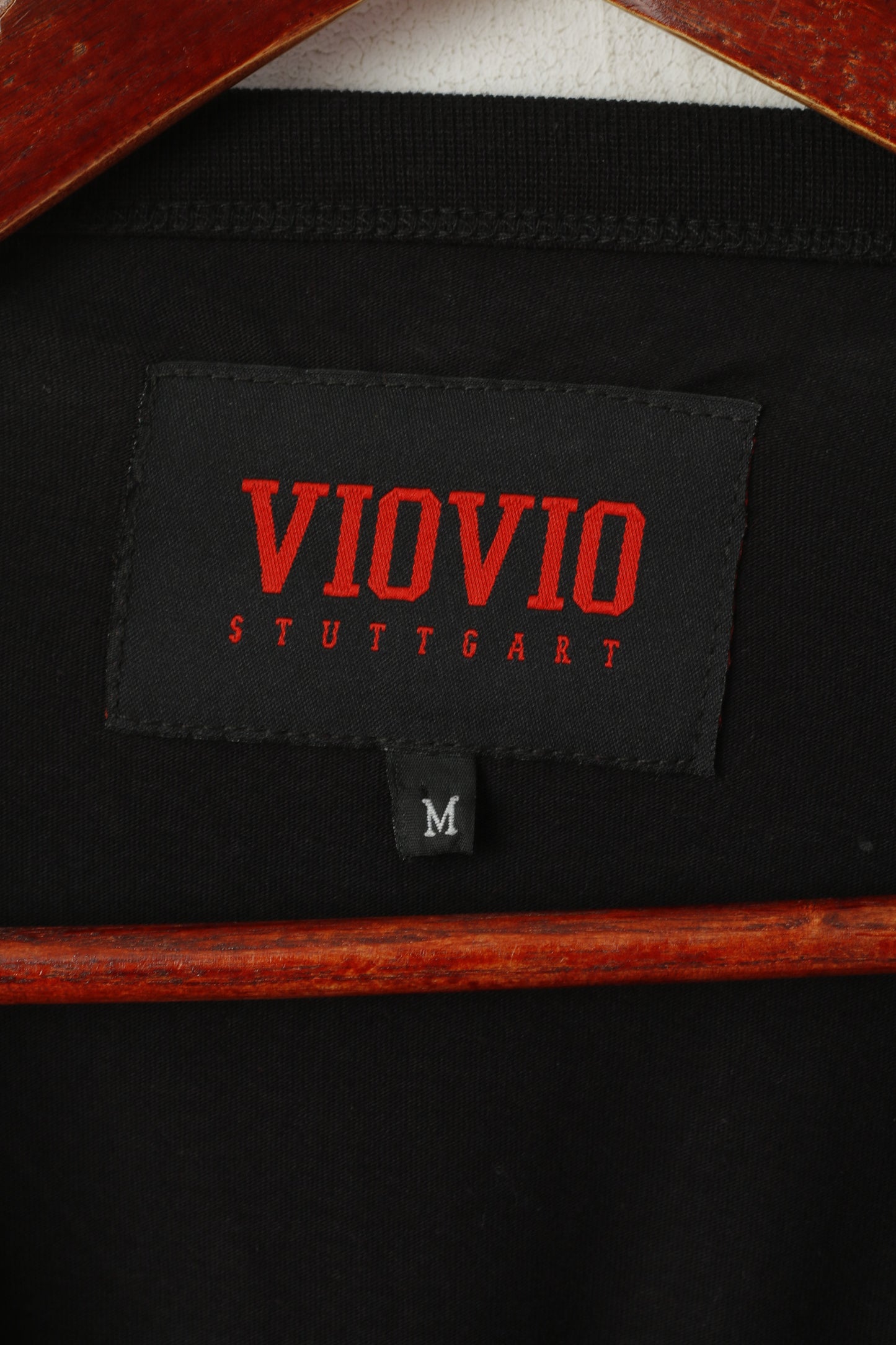 VioVio Stuttgart Women M Sweatshirt Black Cotton Cropped Oversize Top