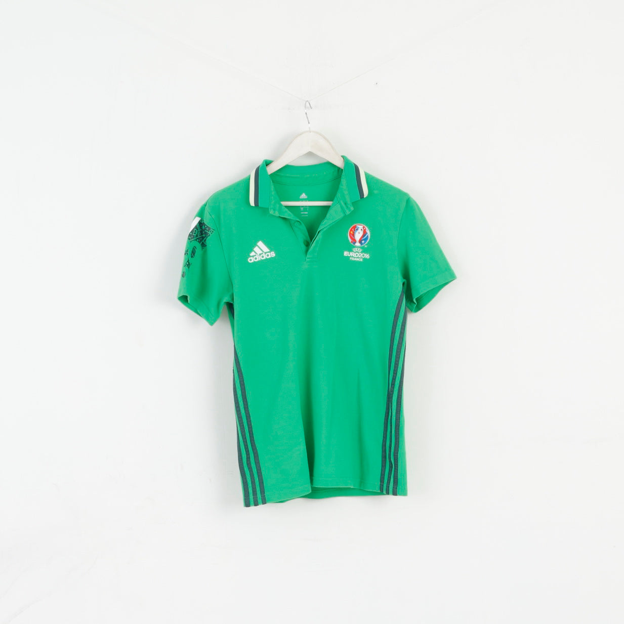Adidas Homme M Polo Vert Coton Euro 2016 UEFA France Top