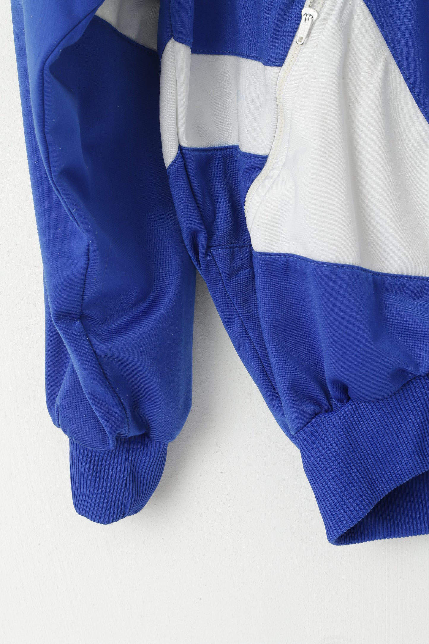 Adidas Men D4 166 S Sweatshirt Blue Vintage Kleive Full Zipper Tracksuit Top