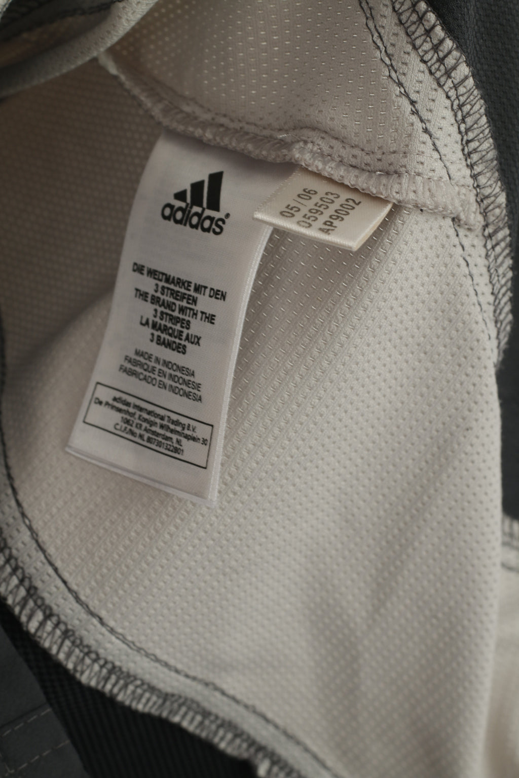 Giacca Adidas Donna 12 38 M Giacca a vento vintage con zip intera grigio scuro