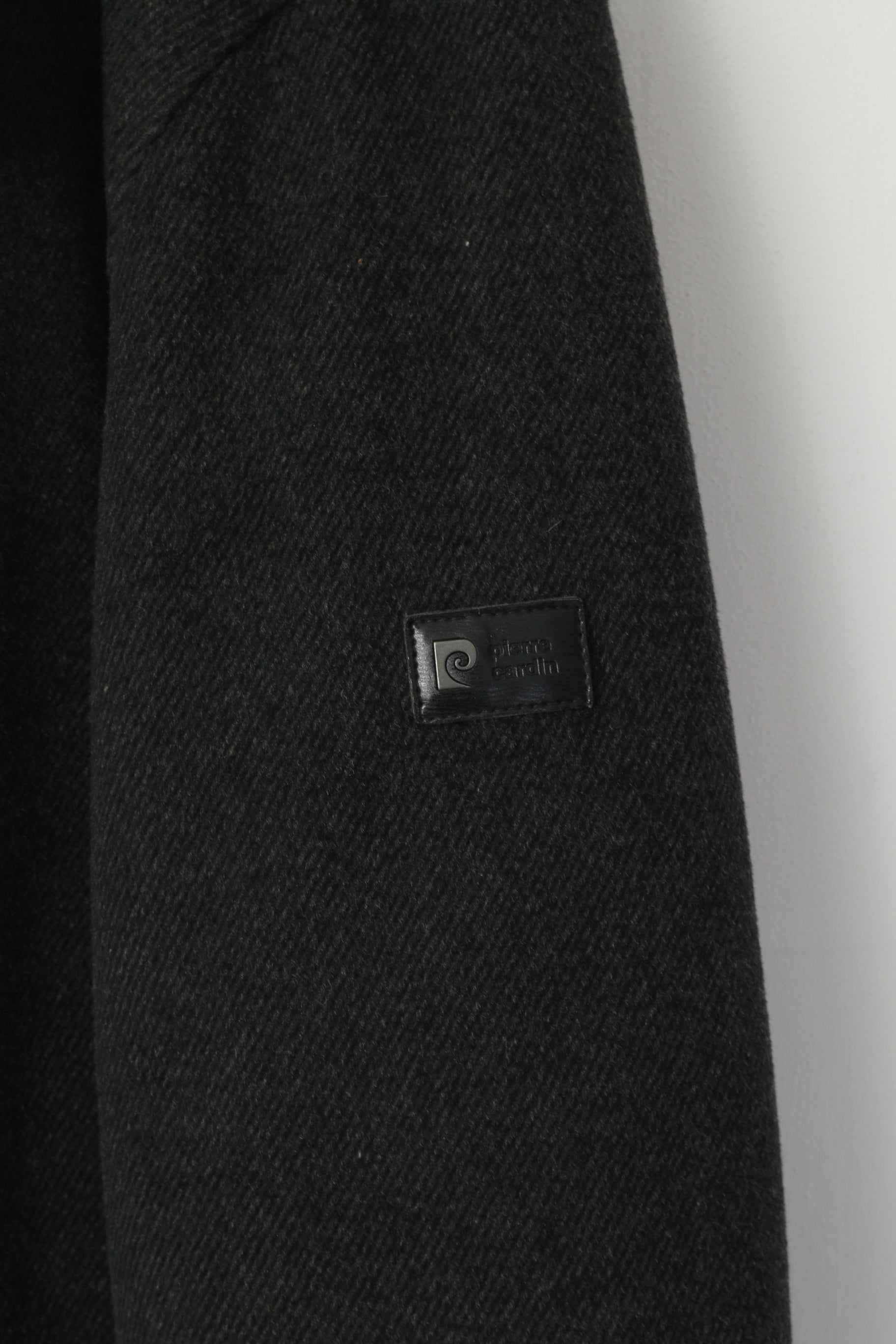 Pierre Cardin Paris Giacca da uomo 54 L in lana grigia con cerniera intera Top classico autunnale