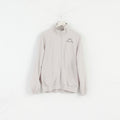 KAPPA Femmes L Veste Gris Bomber Activewear Zip Up Mesh Doublé Top