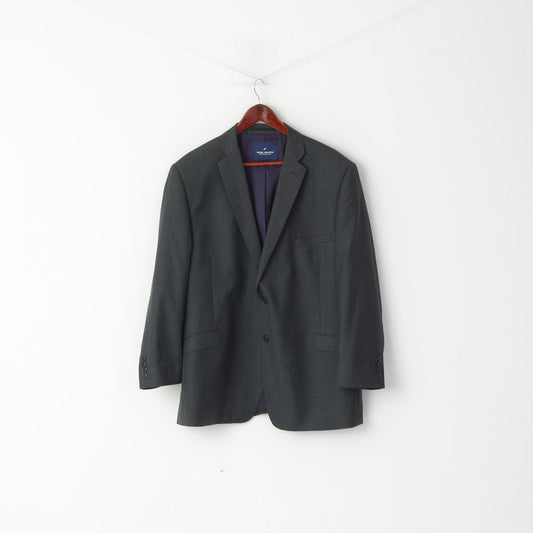 Daniel Hechter Performance Uomo 48 122 Blazer Giacca monopetto in lana grigia