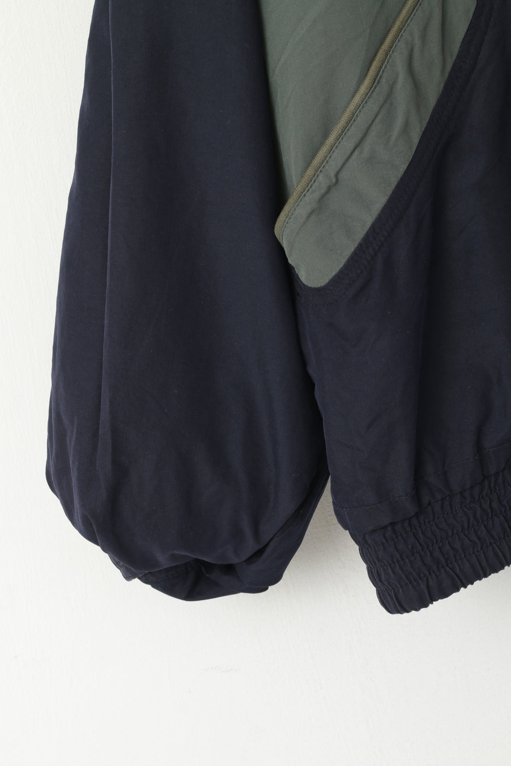 Daniel Hechter Men 54 L Bomber Jacket Navy Vintage Nylon Buttoned Soft Top