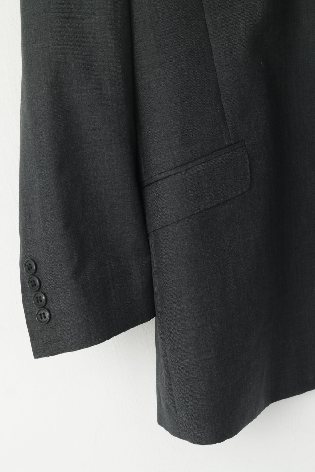 Daniel Hechter Performance Men 48 122 Blazer Grey Wool Single Breasted Jacket