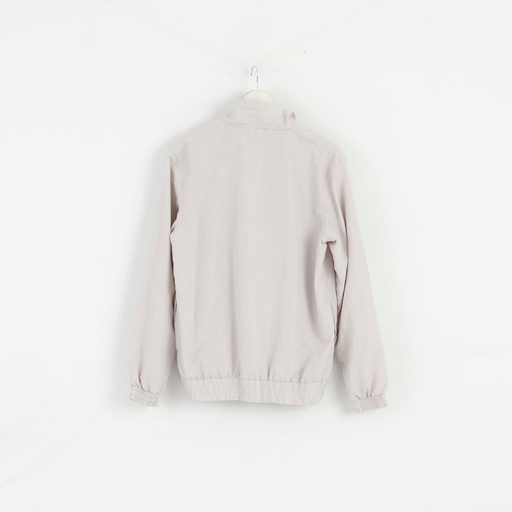 KAPPA Femmes L Veste Gris Bomber Activewear Zip Up Mesh Doublé Top