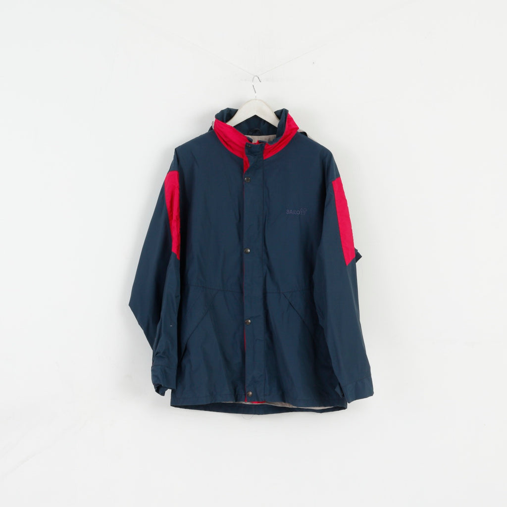 Bailo Hommes 50 L Veste Marine Amarante Nylon Imperméable À Capuche Haut Extérieur