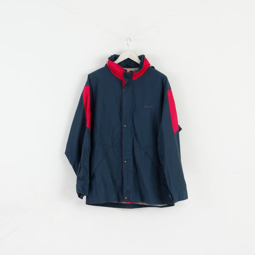 Bailo Hommes 50 L Veste Marine Amarante Nylon Imperméable À Capuche Haut Extérieur