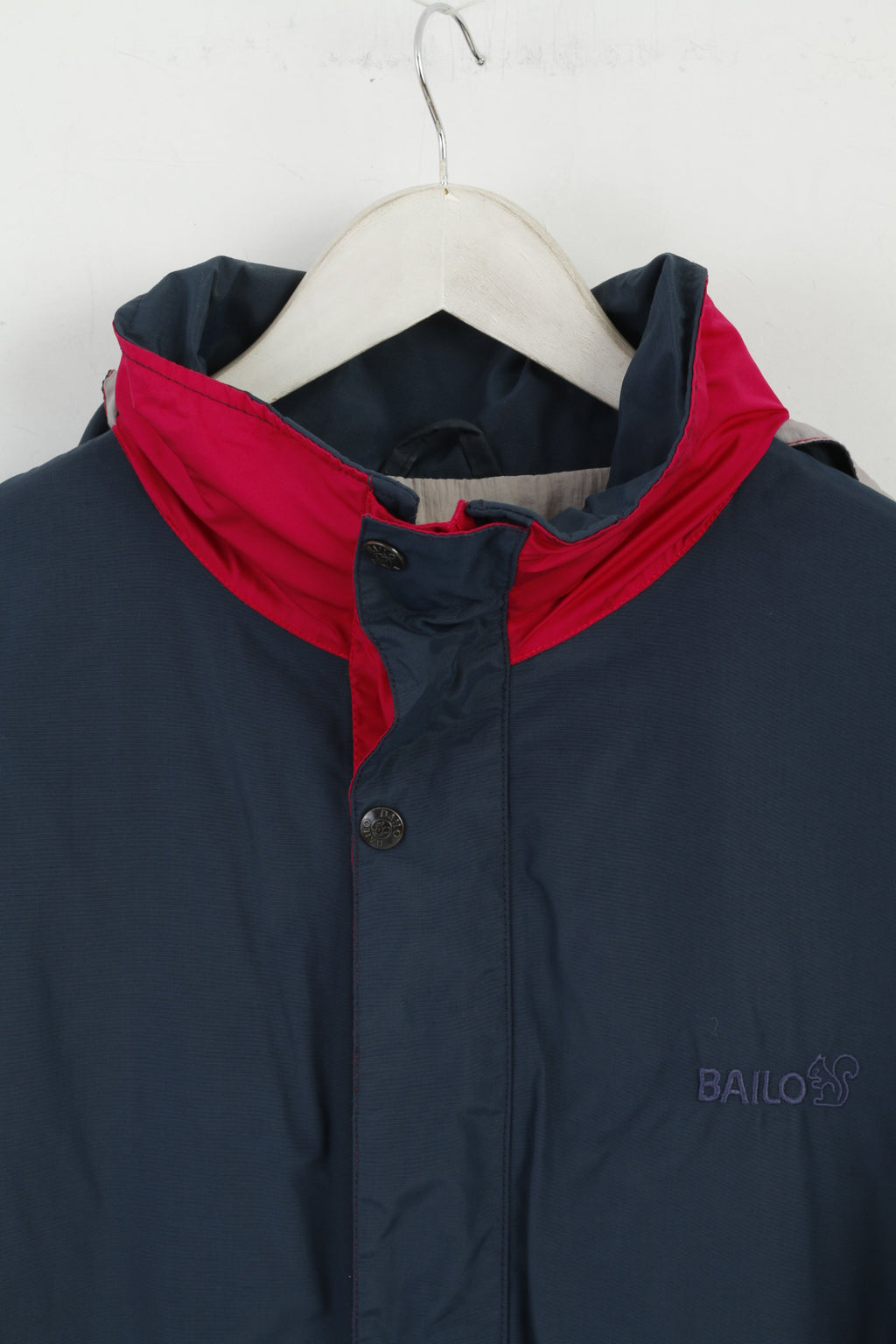 Bailo Hommes 50 L Veste Marine Amarante Nylon Imperméable À Capuche Haut Extérieur