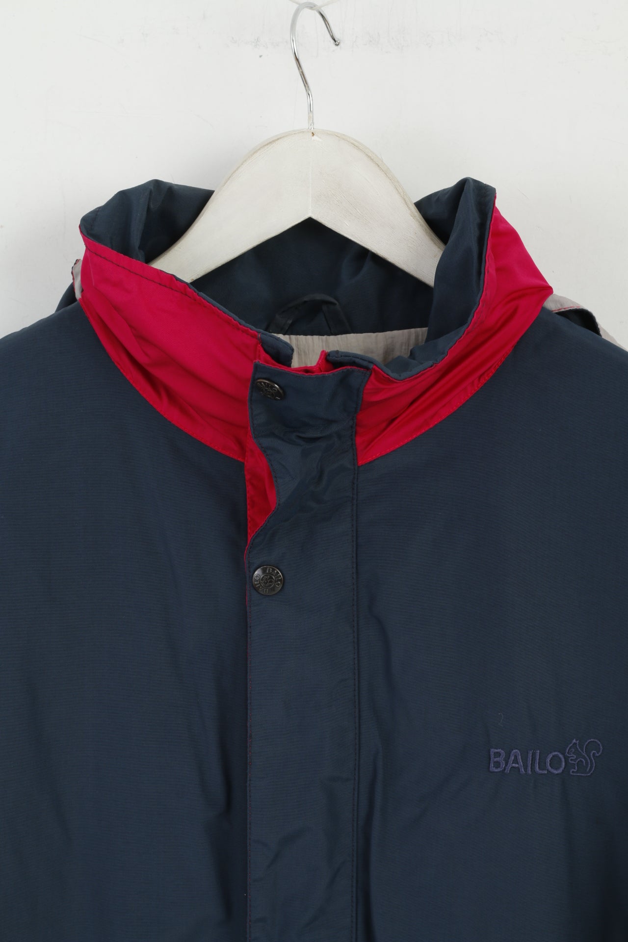 Bailo Hommes 50 L Veste Marine Amarante Nylon Imperméable À Capuche Haut Extérieur