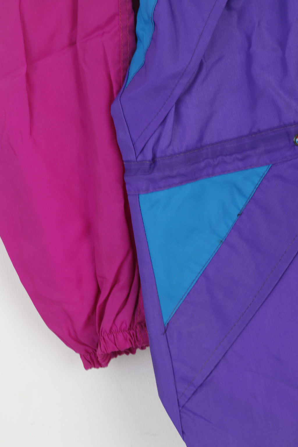 Vintage Men S Jacket Purple Nylon Waterproof England Full Zipper Rain Top